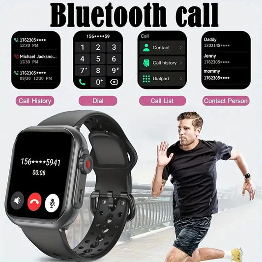 2025 New For Xiaomi Smart Watch Men Women 1.85-Inch HD AMOLED Full Touch Screen IP68 Waterproof Bluetooth Call SmartWatch Man