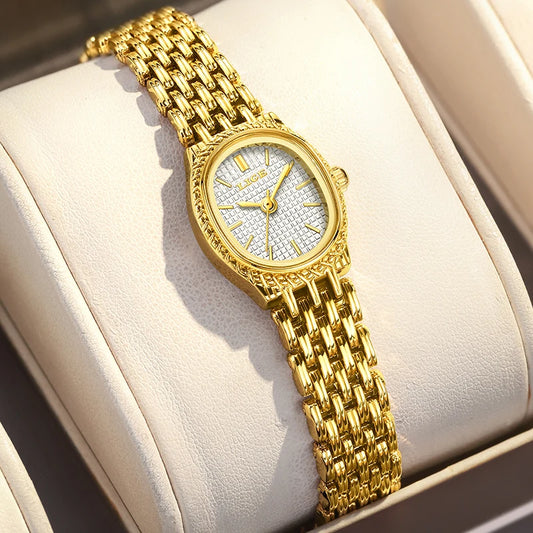 2025 New Women Watch LIGE Elegant Fashion Gold Watch Women Casual Sports Waterproof Quartz Watches Gift For Women Montre Femme