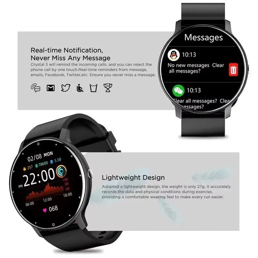 LIGE New Smart Watch Men Riding Sports Fitness Health Monitor Watch  IP67 Waterproof Bluetooth Call For Android ios Smartwatch